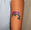glitter fish picture tattoo